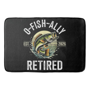 O-Fish-Ally Retired 2026 Fisherman Fishing Bath Mat