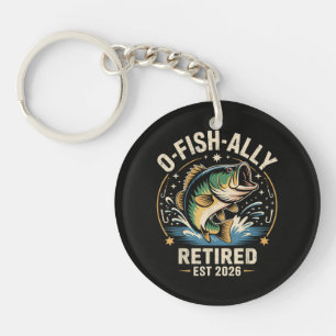 O-Fish-Ally Retired 2026 Fisherman Fishing Key Ring
