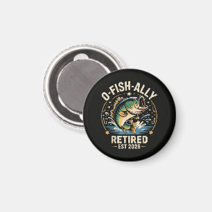 O-Fish-Ally Retired 2026 Fisherman Fishing Magnet