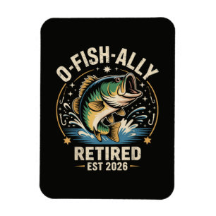 O-Fish-Ally Retired 2026 Fisherman Fishing Magnet