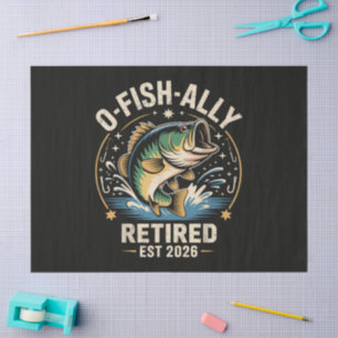 O-Fish-Ally Retired 2026 Fisherman Fishing Tissue Paper