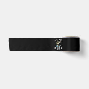 O-Fish-Ally Retired 2026 Humour Funny Satin Ribbon