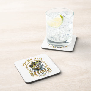 O Fish Ally Retired Since 2026 Fishing Retirement Coaster