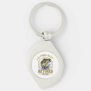 O Fish Ally Retired Since 2026 Fishing Retirement Key Ring