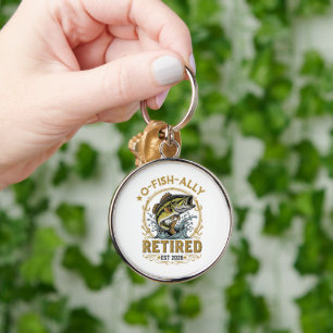 O Fish Ally Retired Since 2026 Fishing Retirement Key Ring