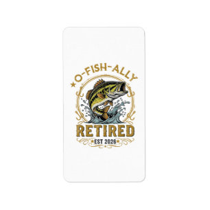 O Fish Ally Retired Since 2026 Fishing Retirement Label