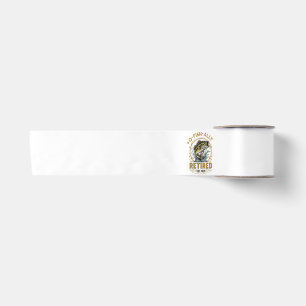 O Fish Ally Retired Since 2026 Fishing Retirement Satin Ribbon