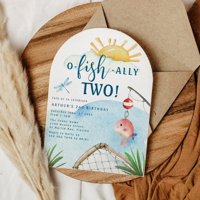 O Fish Ally Two! | 2nd Birthday Party Invitation (Creator Uploaded)