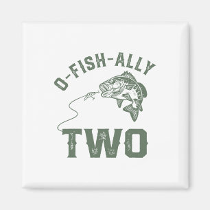 O-fish-ally Two Birthday Decorations 2nd Birthday Magnet