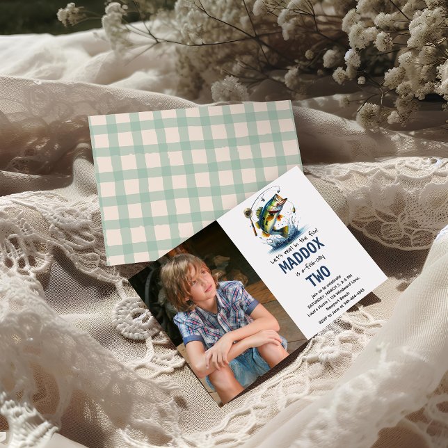 O-Fish-Ally Two Fishing 2nd Birthday Invitation (Creator Uploaded)