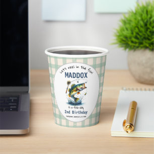 O-Fish-Ally Two Fishing 2nd Birthday Paper Cups