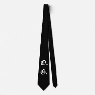 O.G. Gothic Print Original Gangster Black Tie