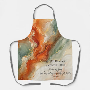  O GIVE THANKS UNTO THE LORD  Thanksgiving Gift Apron
