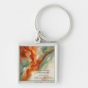 O GIVE THANKS UNTO THE LORD Thanksgiving Gift Key Ring