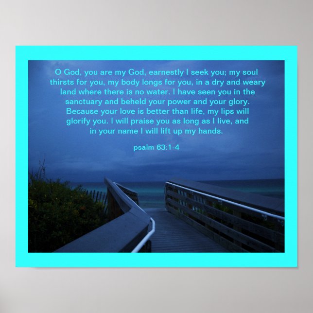 O GOD, YOU ARE MY GOD POSTER (Front)