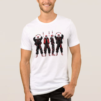 O-H-I-O Funny State Skeletons Ohio Halloween Bucke Tri-Blend Shirt
