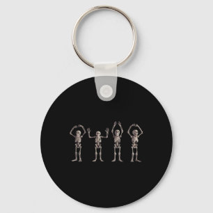 O-h-i-o State Skeleton Lover Ohio Halloween Men Wo Key Ring