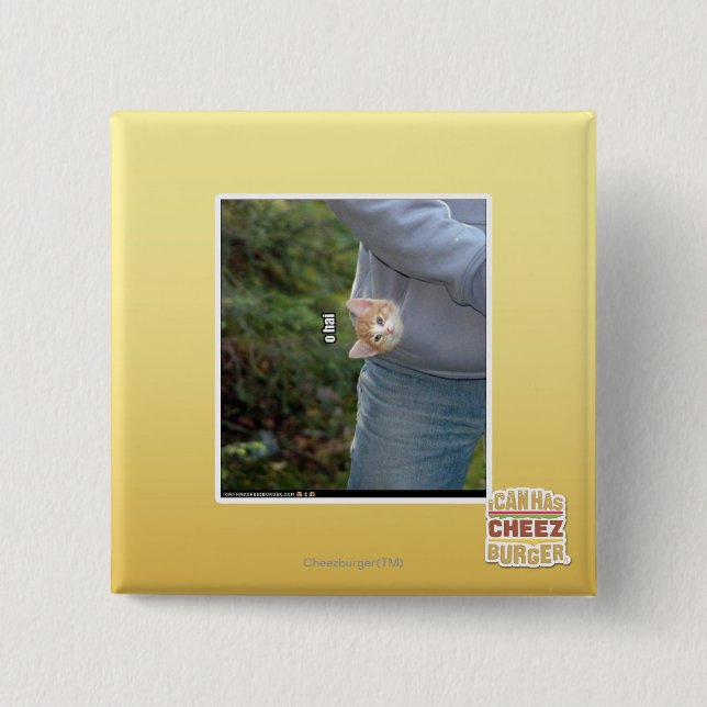 O hai 15 cm square badge (Front)