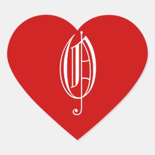 O HEART STICKER