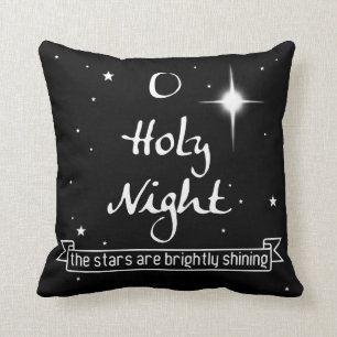 O Holy Night 16" x 16" Holiday Throw Pillow