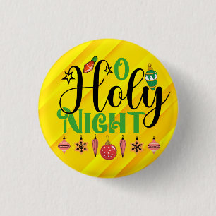 O Holy Night 3 Cm Round Badge