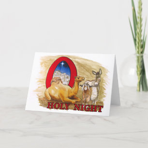 O Holy Night blank Holiday Card