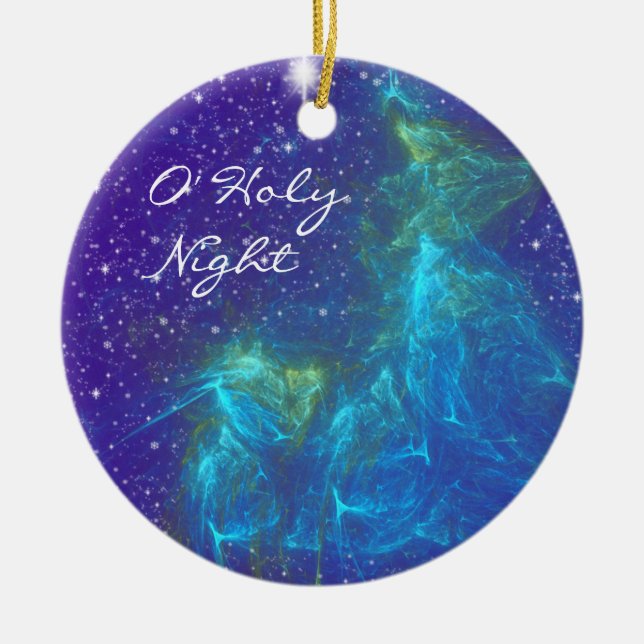 O’ HOLY NIGHT CERAMIC ORNAMENT (Front)