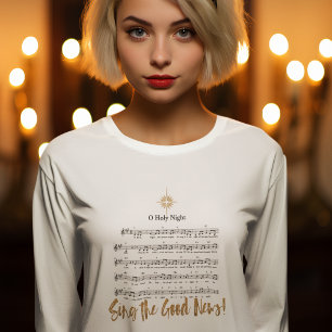 O HOLY NIGHT Christian Hymn Women's Christmas T-Shirt