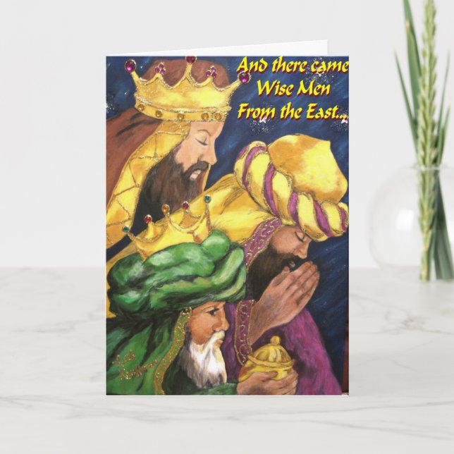 "O HOLY NIGHT"  CHRISTMAS CARD (Front)