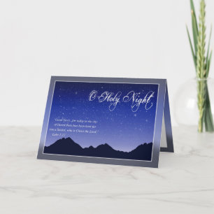O Holy Night Christmas Card