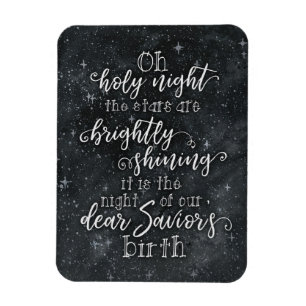 O Holy Night Christmas Magnet