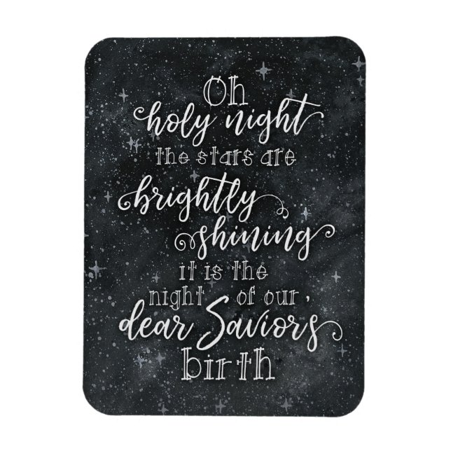 O Holy Night Christmas Magnet (Vertical)