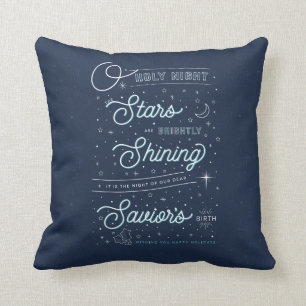 O' HOLY NIGHT / Christmas Pillow