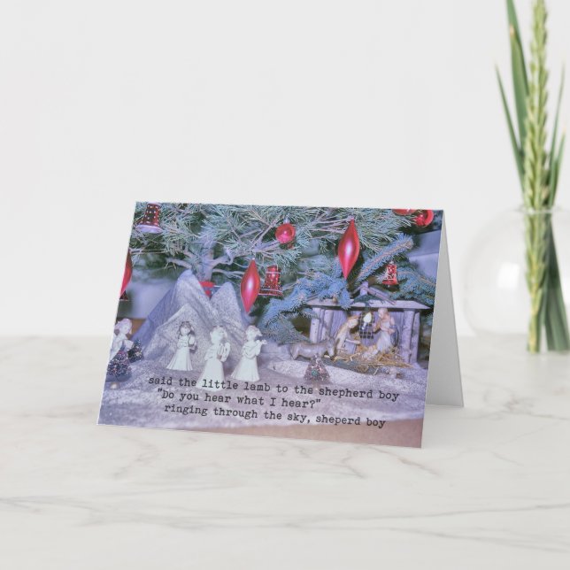 O HOLY NIGHT Greeting Card (Front)