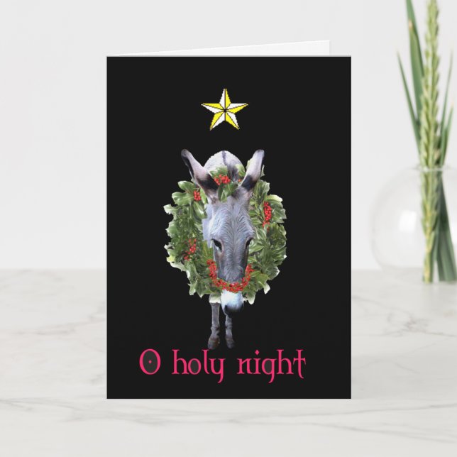 O HOLY NIGHT HOLIDAY CARD (Front)