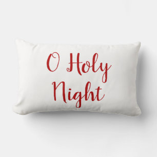 O Holy Night Holiday Lumbar Cushion