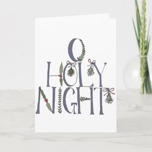 O Holy Night Illustrated Christmas Card