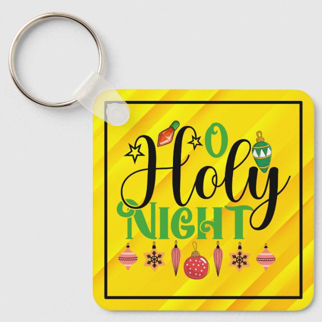 O Holy Night  Key Ring (Front)