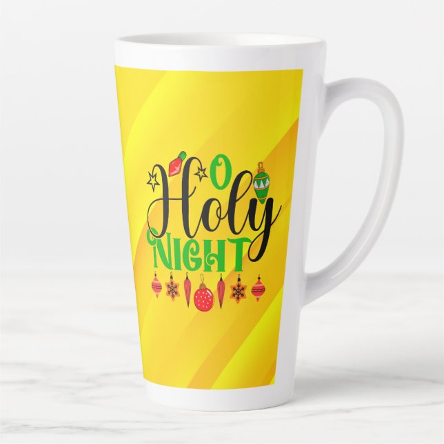 O Holy Night  Latte Mug (Right)