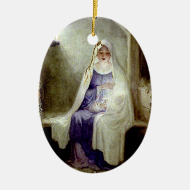 O Holy Night Madonna & Child Ornament (Front)