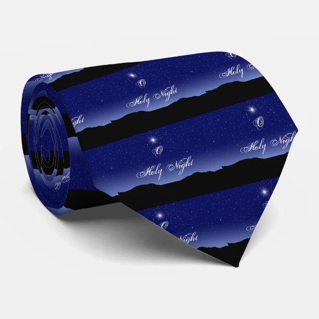 O Holy Night Men's Tie (Rolled)