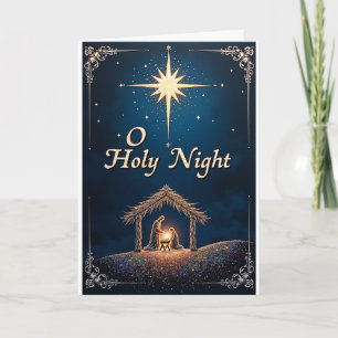 O Holy Night Nativity Card