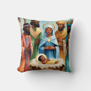 O Holy Night Nativity Christmas Cushion