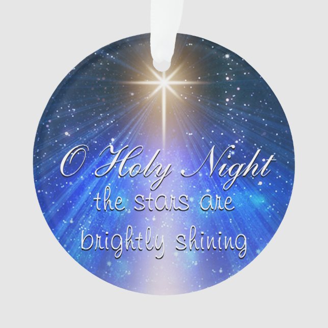 O Holy Night Ornament (Front)