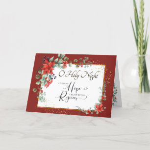 "O Holy Night" Weary World Rejoices Christmas Holiday Card