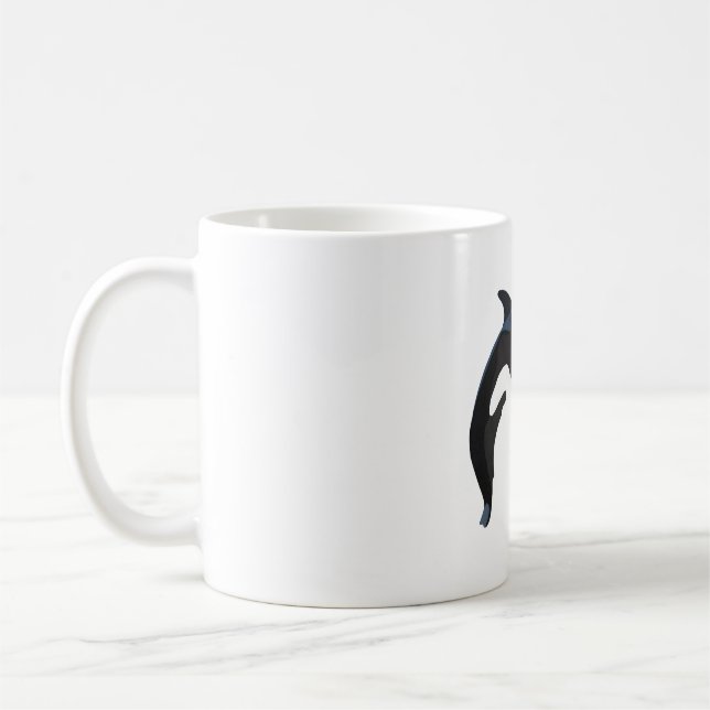 O is for Orca Coffee Mug (Left)