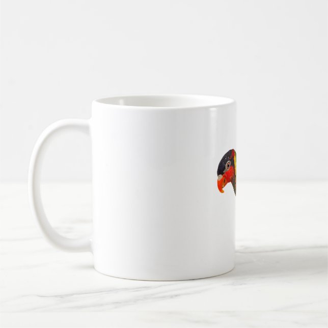O is for Ornate Lorikeet Coffee Mug (Left)