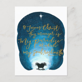O Jesus Christ, Thy Manger Is Post Card
