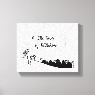 O Little Town of Bethlehem Wrapped Canvas Art
