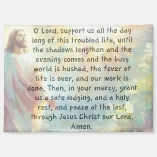 O Lord Support Us Prayer Magnet